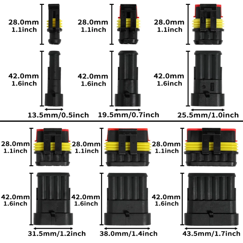 Waterproof connectors for automotive