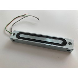 Elektronisk magnetlås med 110 kg holdekraft. 12 eller 24VDC