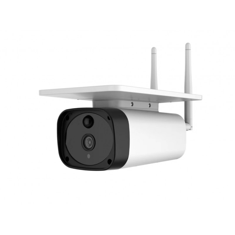 Solcelledrevet 2MP WiFi Bullet Camera med 10.400mAh batteri