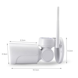 Udendørs 2MP Bullet kamera med Pan og Tilt