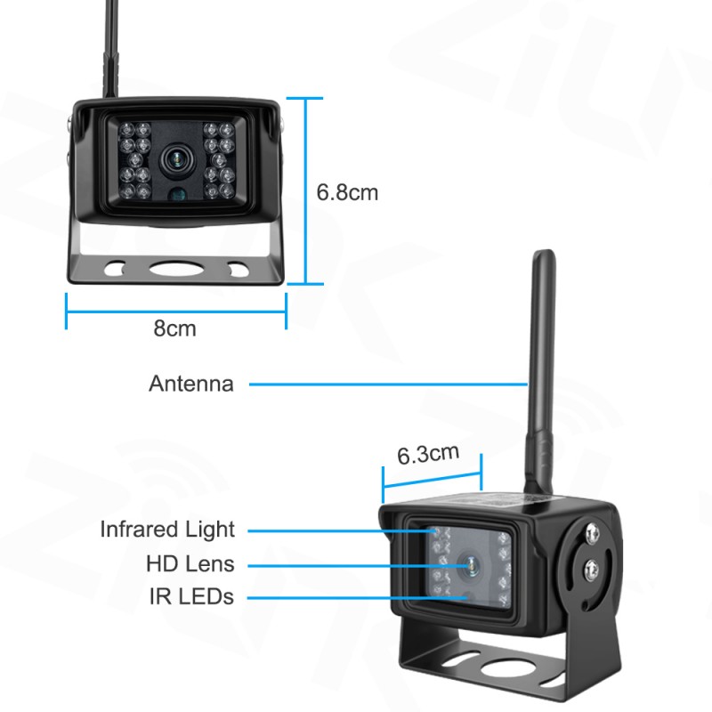 2 Megapixel WIFI box kamera i robust indkapsling. Med IR lys