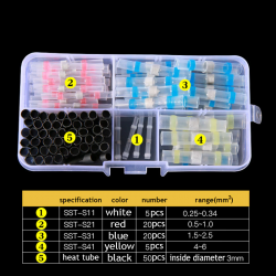 krympeflex med indbygget loddetin og lim