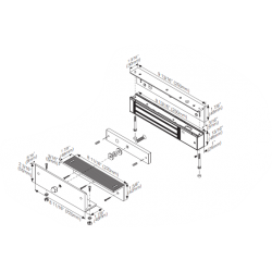 Vinkelbeslag kit til montering af holdemagnet til indadgående dør