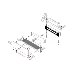 Monteringsbeslag til holdemagnet. Til indadgående dør