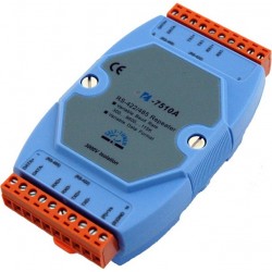 Optoisolereret RS485 RS422 (4-wire duplex) repeater. RS422 til RS485 DIN Skinne montage