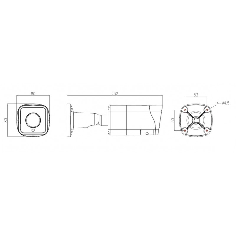 4K high resolution security video PoE camera