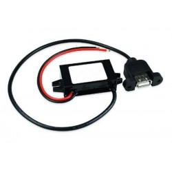 DC/DC konverter fra 8-35VDC til 5VDC USB hun-stik. USB UDTAG med 5v