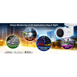 2MP Outdoor IP Bullet Camera with Smart IR & H.265 Compression