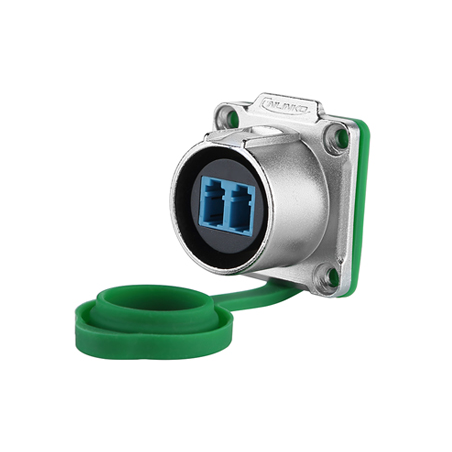 IP67 vandtæt chassis- og panel fiber gennemgangsstik med LC-LC