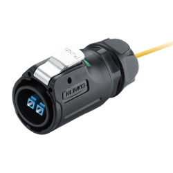 IP67 vandtæt fiber kabel stik til fiberkabel med LC. Plast og med snaplås.