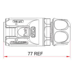 IP67 Waterproof fiber cable plug for fiber cable with LC. Plastic and with snap lock.