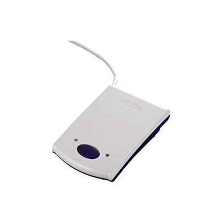 125kHz EM RFID læser med USB HID. Desktop med kortplads. Kan programmeres