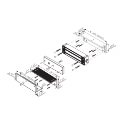 Z-beslagssæt til indadgående dørmagnet DØR-MAGNET-V12