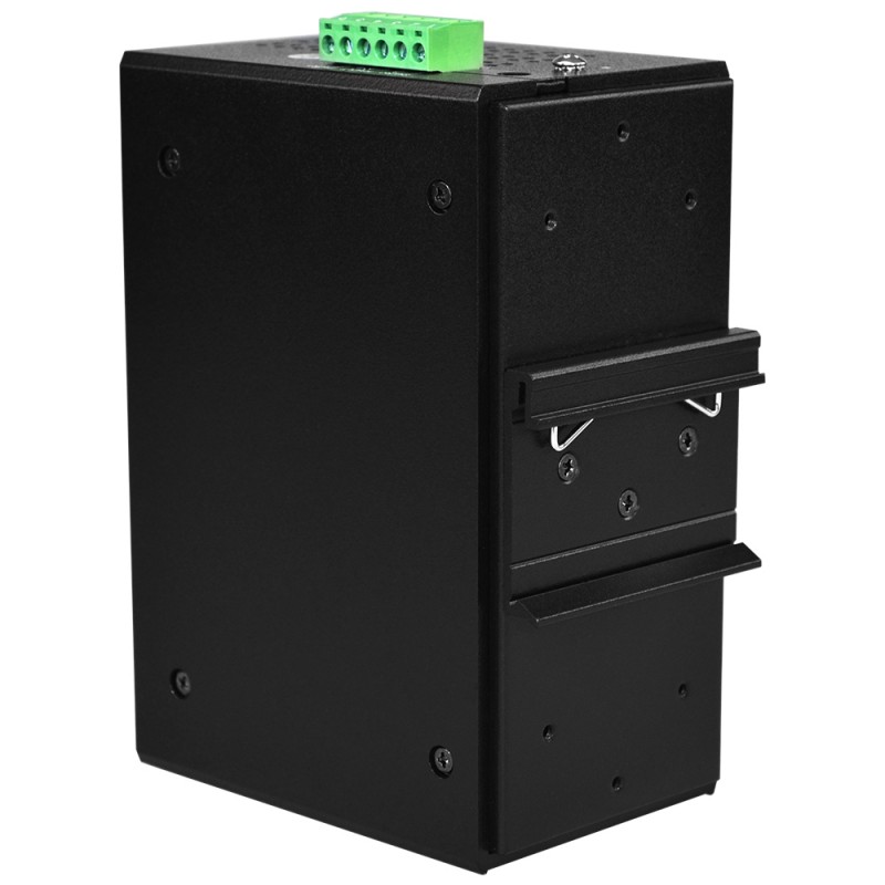 16 ports POE+ DIN RAIL, Fiber interface 2 x SFP, SNMP Managed industri SWITCH Udvidet temperatur til 80°C. Redundant Ring