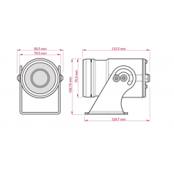 2 Megapixel IR Bullet Camera Videoovervågning, Stål, Anti corrosion, PoE, H.264+, H.264. M-JPEG