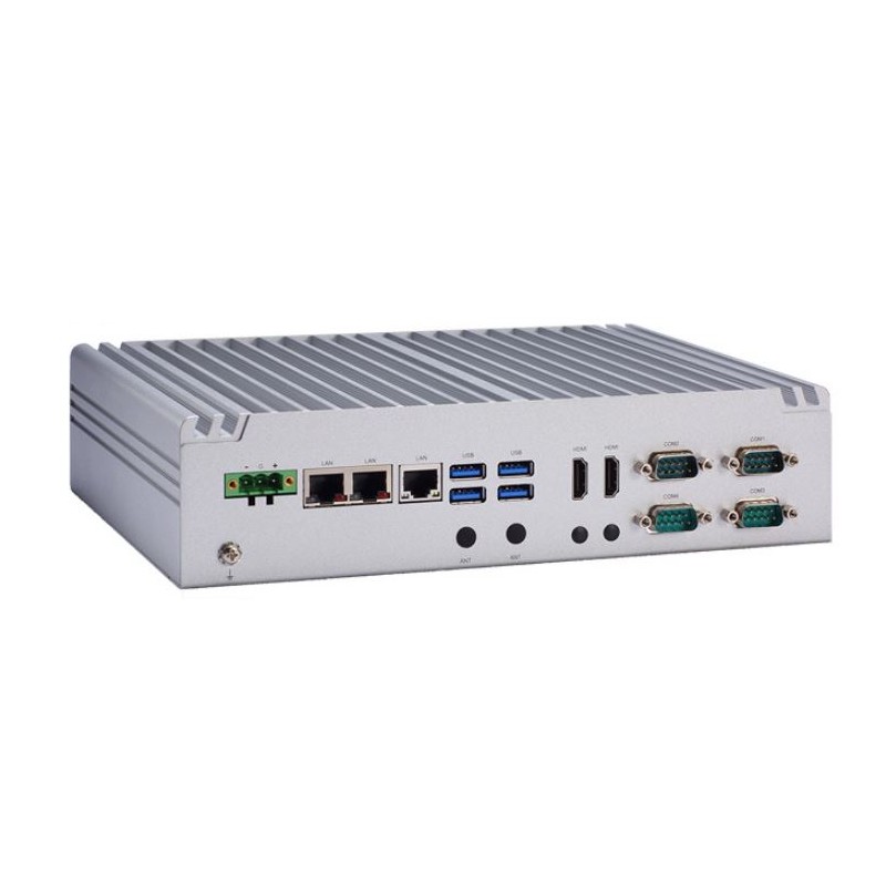 blæserløs PC, Celeron, i3, i5, i7 Gen.8 processor, Udviddet temperatur område, 6 USB porte, 2x HDMI udgange en vga