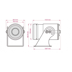 Vandtæt 2 MP bullet IP kamera, Anti corrosion, Stål hus, IP68 / IP69,  10 x Zoom, -40℃ - +70℃