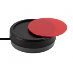 X-KEYS XK-A-1215-1BRD-R - Rund kontakt i rød - tilbehør til USB kontakt bokse