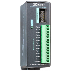 ControlByWeb Expansion modul med 8 x Analog ind, volt, 4-20mA, 16bit opløsning