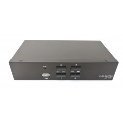4 ports KVM omskifter DP, Display Port, 4K60Hz , 3 x USB2.0 Hot Keys
