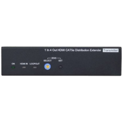 HD HDMI sender med 4 RJ45 udgange og 4 stk. modtagere. Op til 70 meter