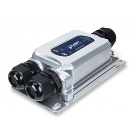 Vandtæt mediekonverter til1000Mbit Fiber og 100/1000Mbit RJ45, PoE+ IP67 IK10