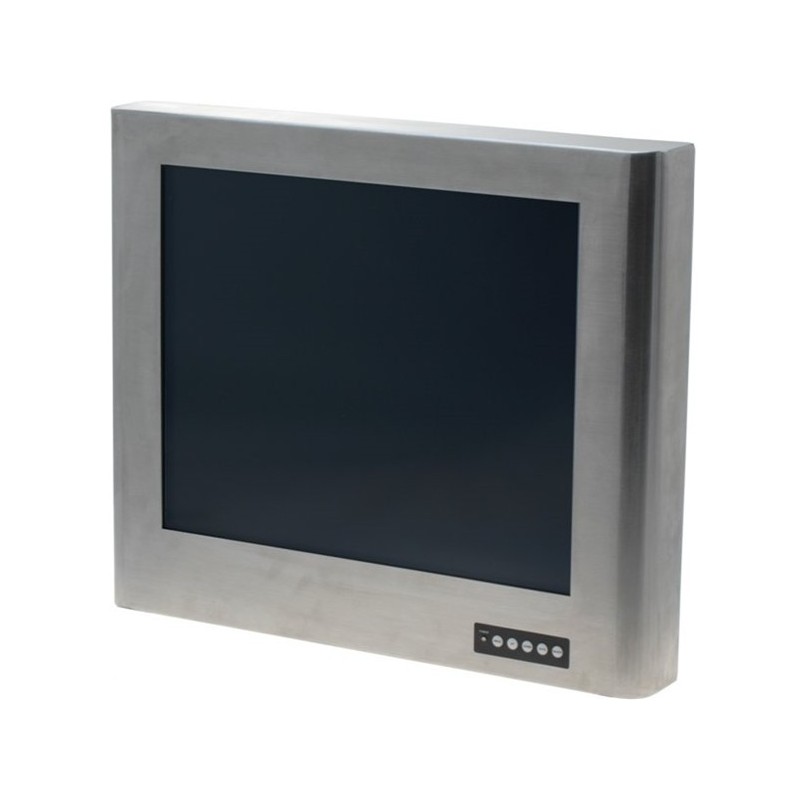 IP65 sealed 19" TFT screen, touch, stainless steel housing