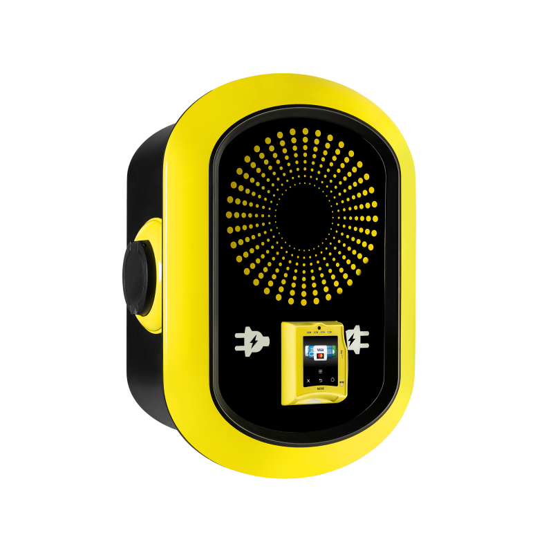 Ladestander til elbil med betaling. Mobilepay og kortbetaling