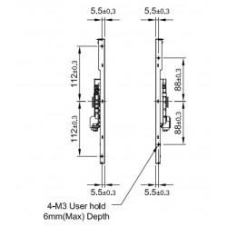 15" TFT open frame Panel 1600 nits, DVI-I (VGA), HDMI, DisplayPort,