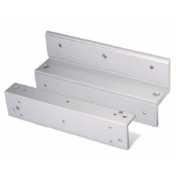 Z-beslag til DOOR-MAGNET-V8. 3 dele i extruderet aluminium. Til indadgående dør