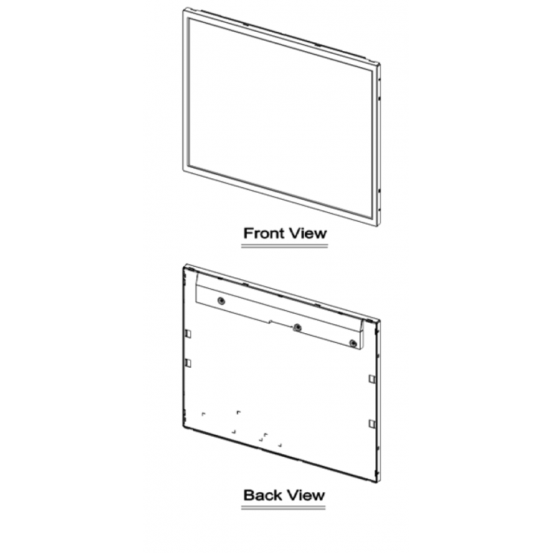 17" TFT-skærm, der kan læses i sollys - Lav effekt og høj definition