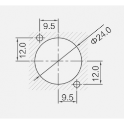 Vandtæt chassis- / panel fiber gennemgangsstik med LC/LC Single Mode
