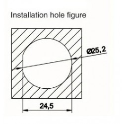 Vandtæt USB3.0 A-hun og A-hun stik til chassis, IP68 tæt med hætte påsat.