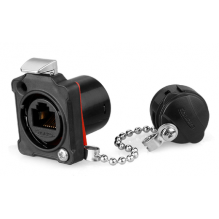 IP67 vandtæt chassis- / Panel RJ45 gennemgangsstik UTP