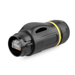 IP67 vandtæt plasthus til RJ45 UTP patch-kabel.