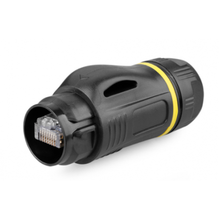 IP67 vandtæt plasthus til RJ45 UTP patch-kabel.