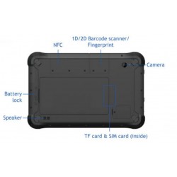 10.1 Industriel tablet: Support Windows 11, 700nits, kamera, RFID, stregkodescanner | IP65