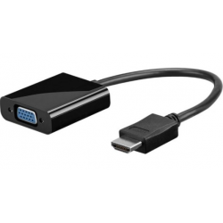 HDMI HD til VGA Adapter konverter. HDMI han, 20cm kabel, VGA hun