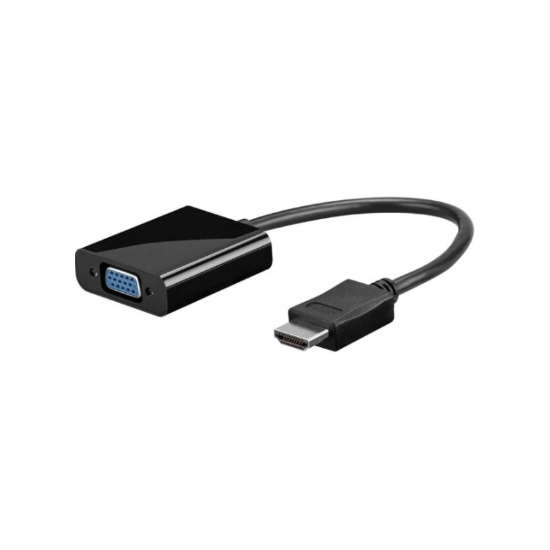 HDMI HD til VGA Adapter konverter. HDMI han, 20cm kabel, VGA hun