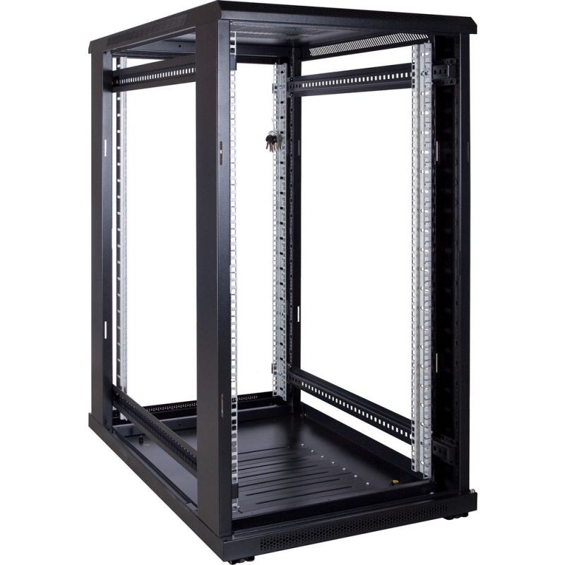 22U 19" rack cabinet with glass door and lock