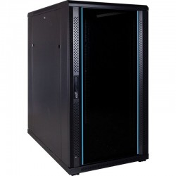 22U 19" rack cabinet with glass door and lock