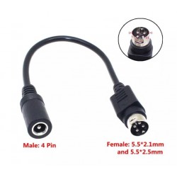 DC-adapter stik til stik | 5,5x2,1mm/2,5mm