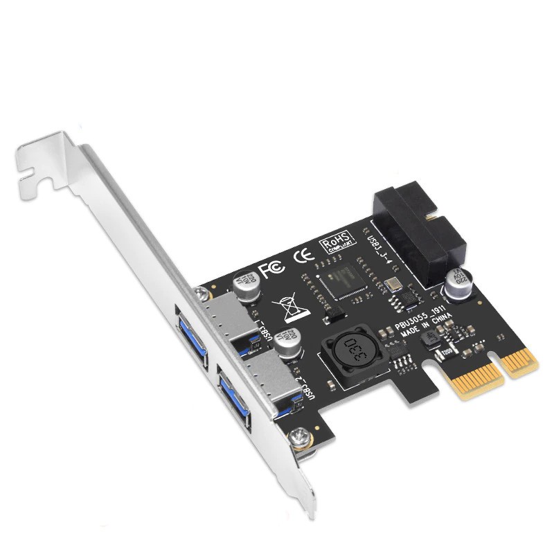 PCI-e kort med 19-pin USB 3.0