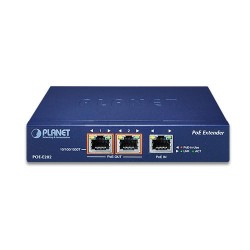 PoE Splitter / PoE Extender med 1 x PoE+ ind og 2 x PoE ud til 2 enheder