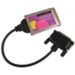 PCMCIA kort med LPT Parallel port DB25
