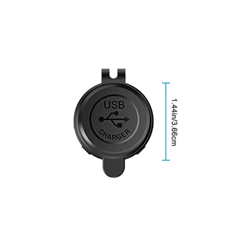 Kombinationsstik USB-C PD USB-A Cigarstik Rundt vandtæt panelmonteret USB-oplader til bådbil lastbil