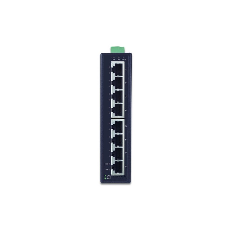 8-Port Managed DIN Mount Switch - Hurtig gendannelse og redundans