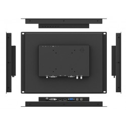 15" Industriel Touchskærm open frame eller panelmontering 300cd/m2, Vesa, touch HDMI, VGA, DVI, A/V