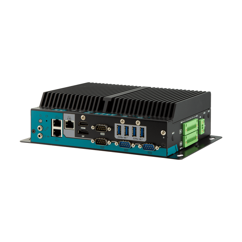 Embedded PC Fanless, i7, 4xRS232, DP,HDMI, TPM 2.0  Secure Boot, POE, Digtal I/O wide temperature
