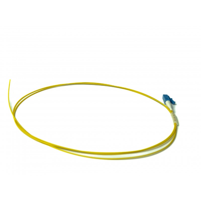 Pigtail Fiberkabel, Single mode, LC-PC, 1m, 9/125my, Gul, LSZH, Simplex